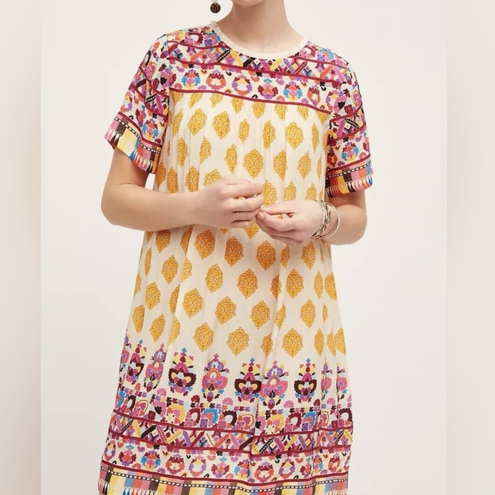 Anthropologie Tanvi Kedia swing dress Lined